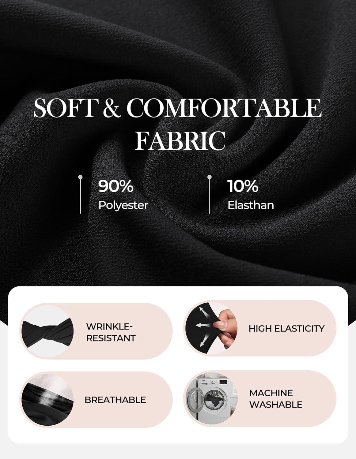 imageGRACE KARIN Womens Bodycon Dress Sleeveless 2026 Spring Summer V Neck Ruffle Midi Pencil Dresses Church Work Cocktail DressBlack