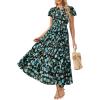 Blue Black Floral