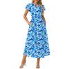 Blue Yellow Floral
