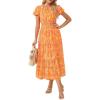 Orange Yellow Floral