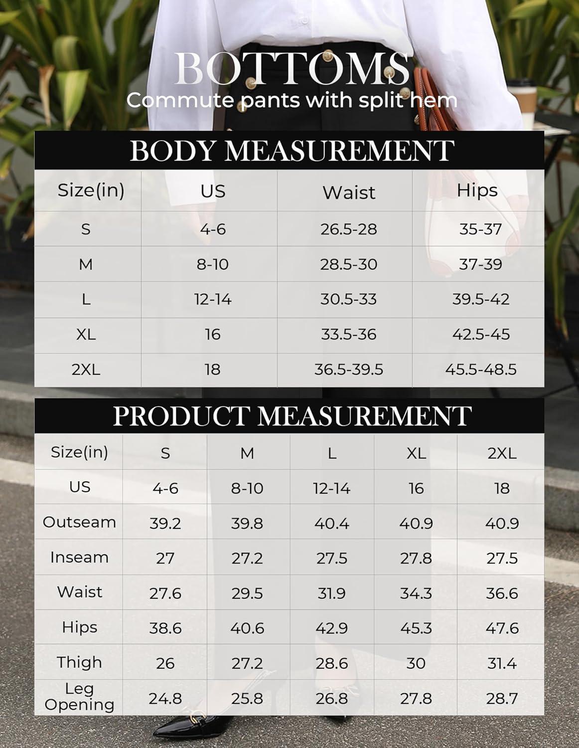imageGRACE KARIN Wide Leg Dress Pants for Women 2026 High Waisted Work Pants Business Casual Buttons Trousers with PocketsBlack