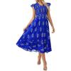 Royal Blue Floral