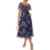 Floral Navy Blue