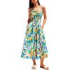 Yellow Green Blue Floral
