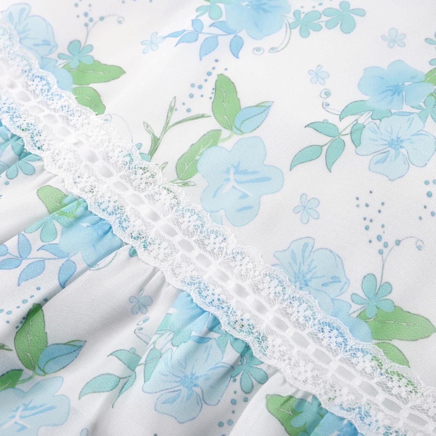 imageGRACE KARIN Girls Floral Spring Summer Dresses 714 Easter Flower Girl Maxi Dress Party Flutter Sleeve Holiday SundressGreen Floral