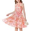 Bright Orange Floral