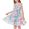 Leaf Green Pink Floral