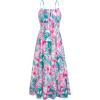 Green Pink Floral