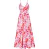 Red Purple Floral