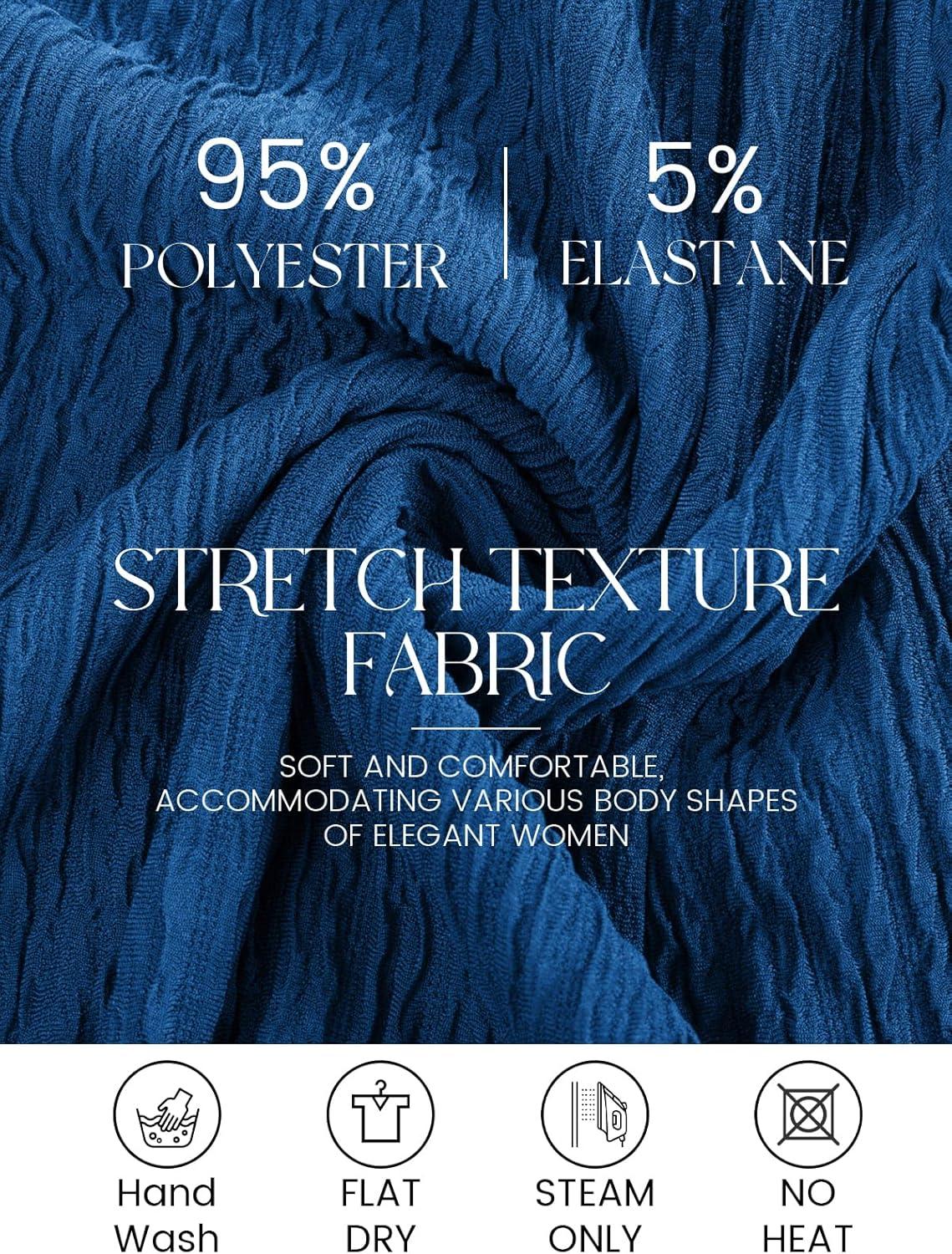 imageGRACE KARIN Mother of The Bride Dress Wedding Guest Formal Evening Dress Lace Sequins Midi Dress with JacketDark Blue