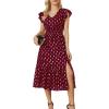Wine Red-gold Dots