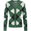Plaid Green White