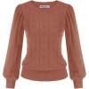 Cl0834 Red Brown Long Sleeve