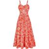 Orange White Floral