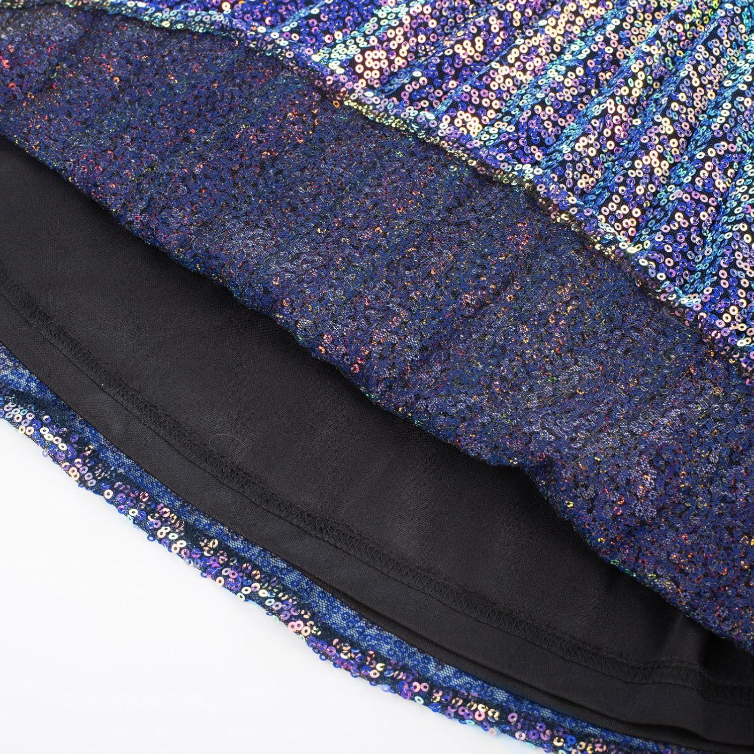 imageGRACE KARIN Girls Sequin Dress Sleeveless Prom Party Formal Graduations Fancy Tween Girls Dresses Size 512Colorfulpurple