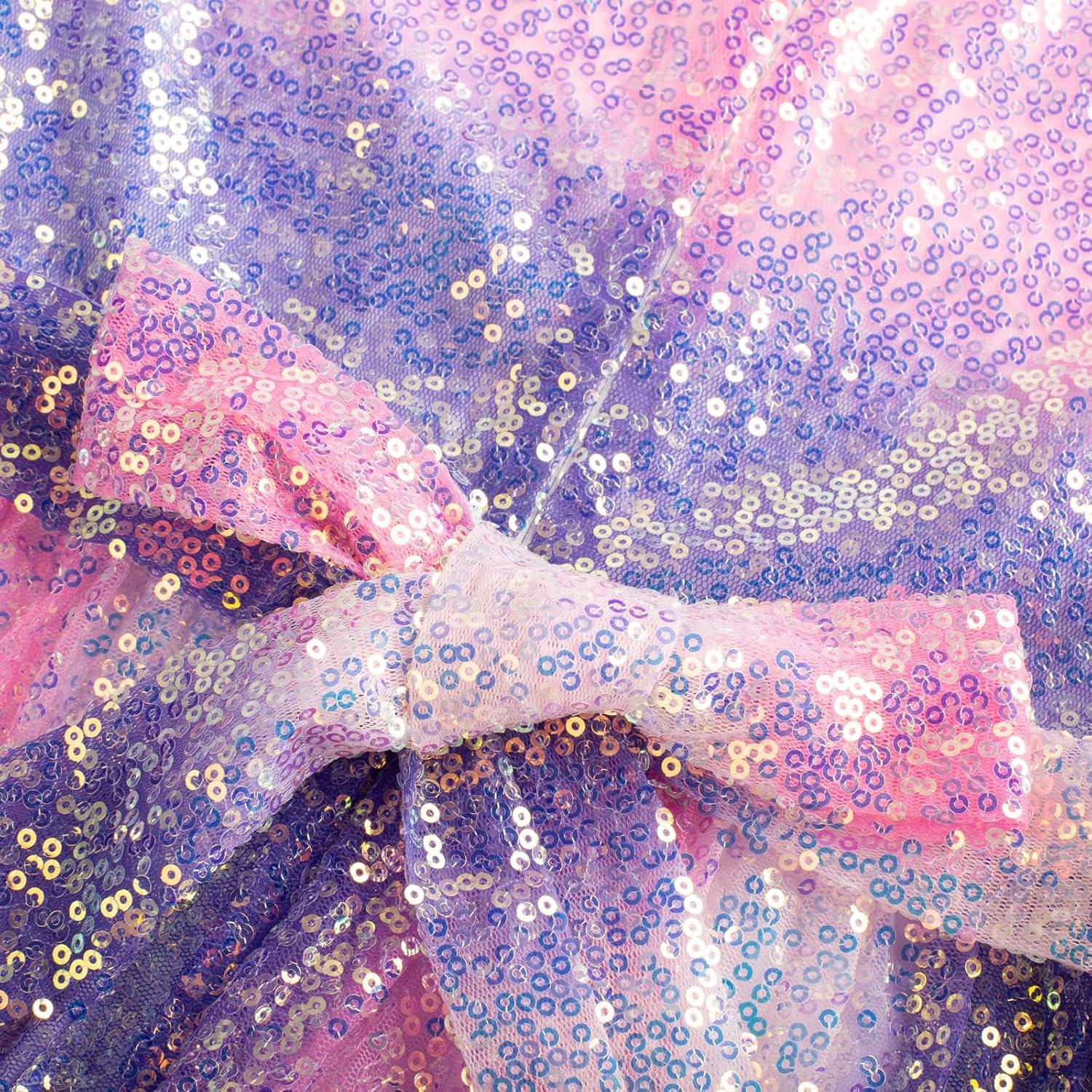 imageGRACE KARIN Girls Sequin Dress Sleeveless Prom Party Formal Graduations Fancy Tween Girls Dresses Size 512Gradientpurple