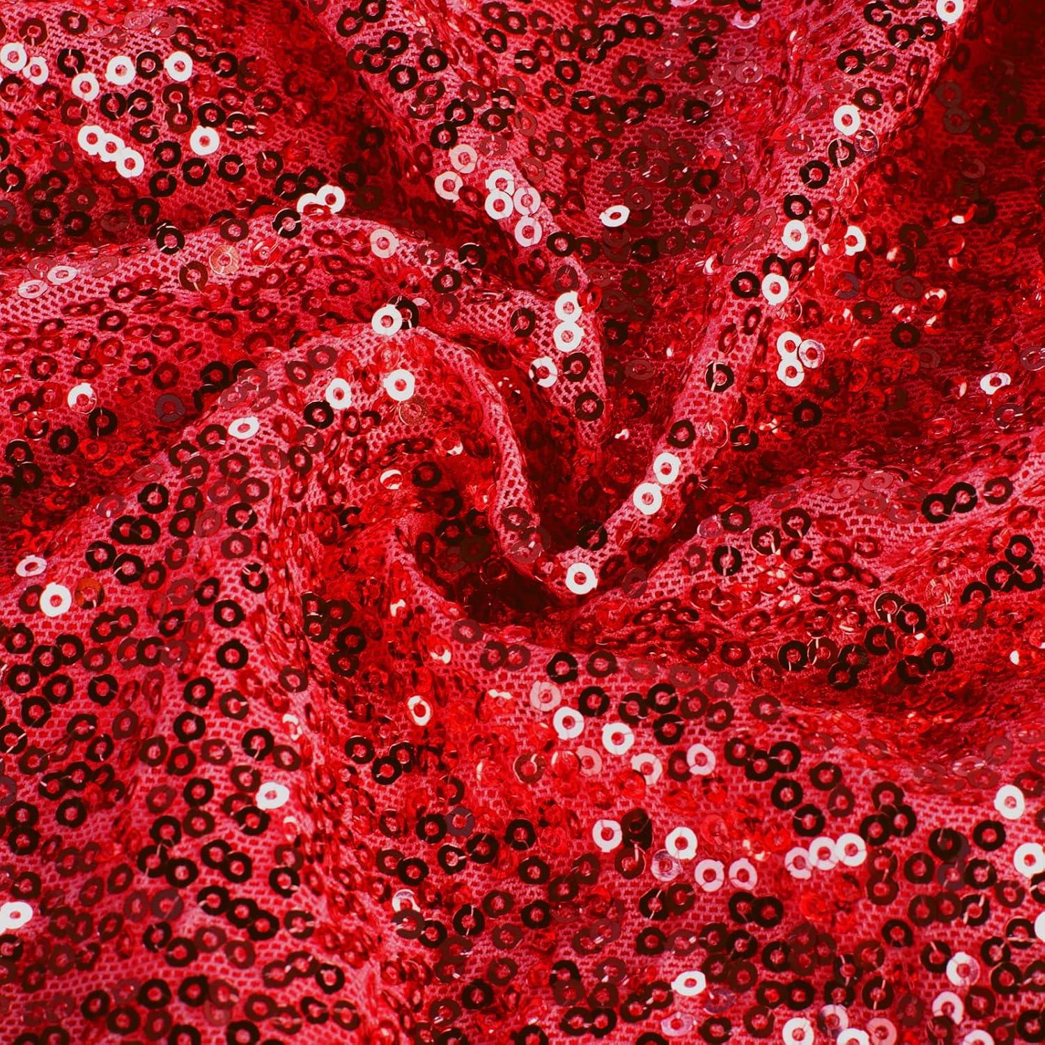 imageGRACE KARIN Girls Sequin Party Dress Kids Sparkly Formal Birthday Teen Special Occasion Fancy Pageant Dresses Size 614Red