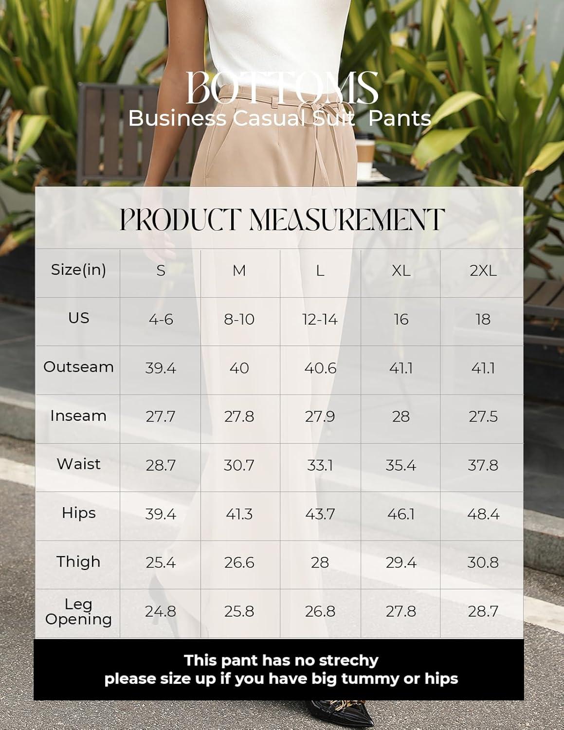 imageGRACE KARIN Women 2026 Wide Leg Pants High Waisted Work Pants Business Casual Trousers with PocketsApricot