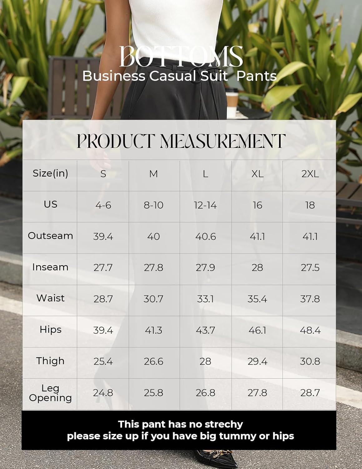 imageGRACE KARIN Women 2026 Wide Leg Pants High Waisted Work Pants Business Casual Trousers with PocketsBlack