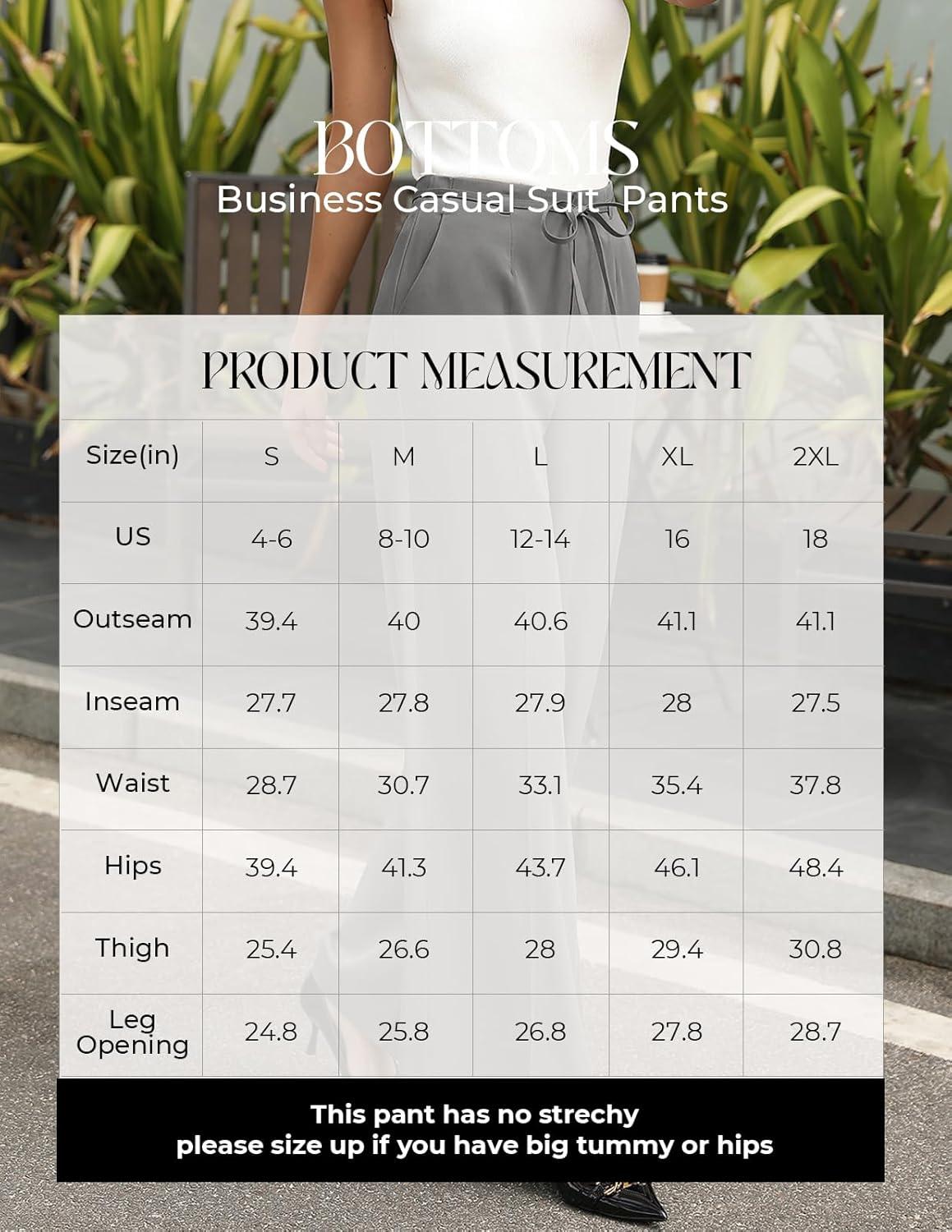 imageGRACE KARIN Women 2026 Wide Leg Pants High Waisted Work Pants Business Casual Trousers with PocketsGrey