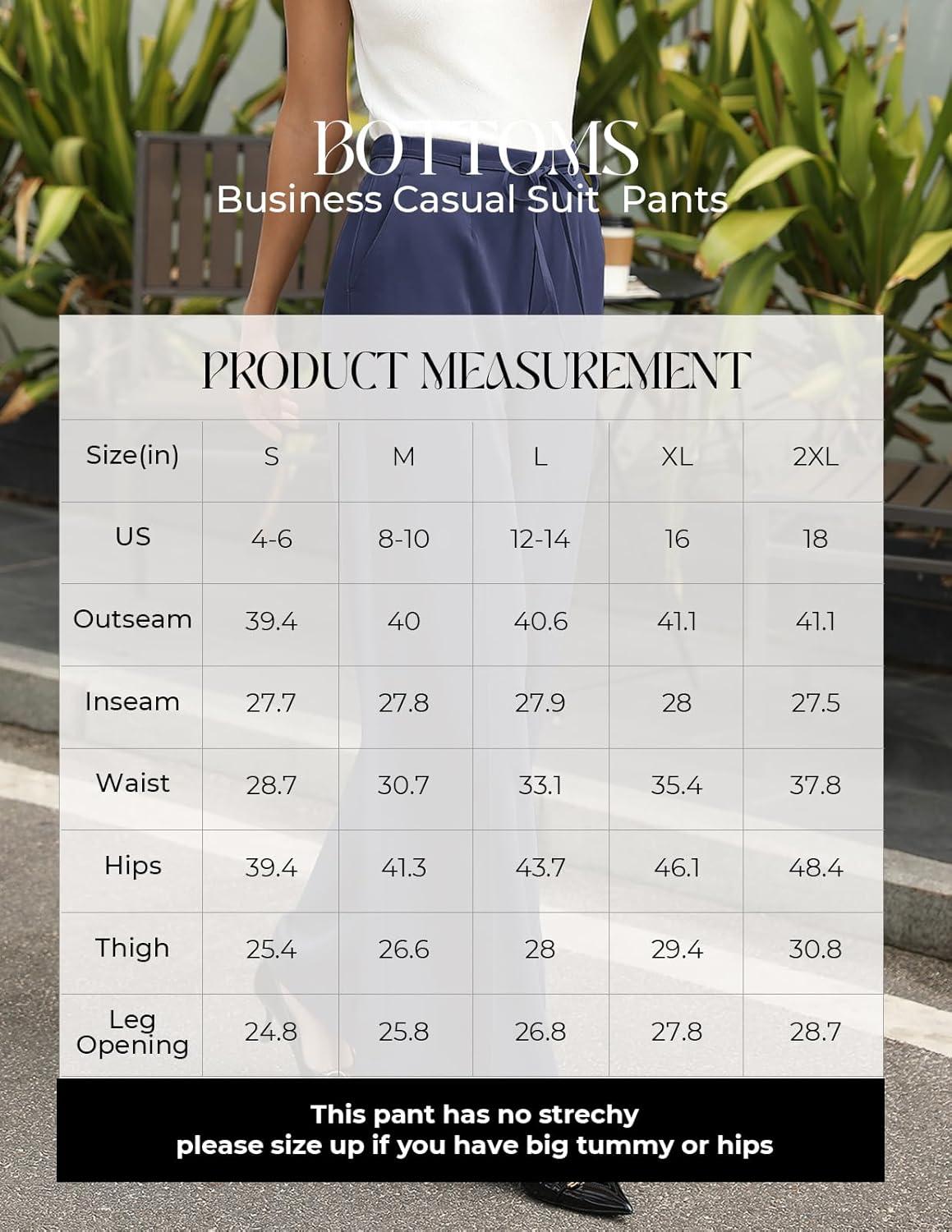 imageGRACE KARIN Women 2026 Wide Leg Pants High Waisted Work Pants Business Casual Trousers with PocketsNavy
