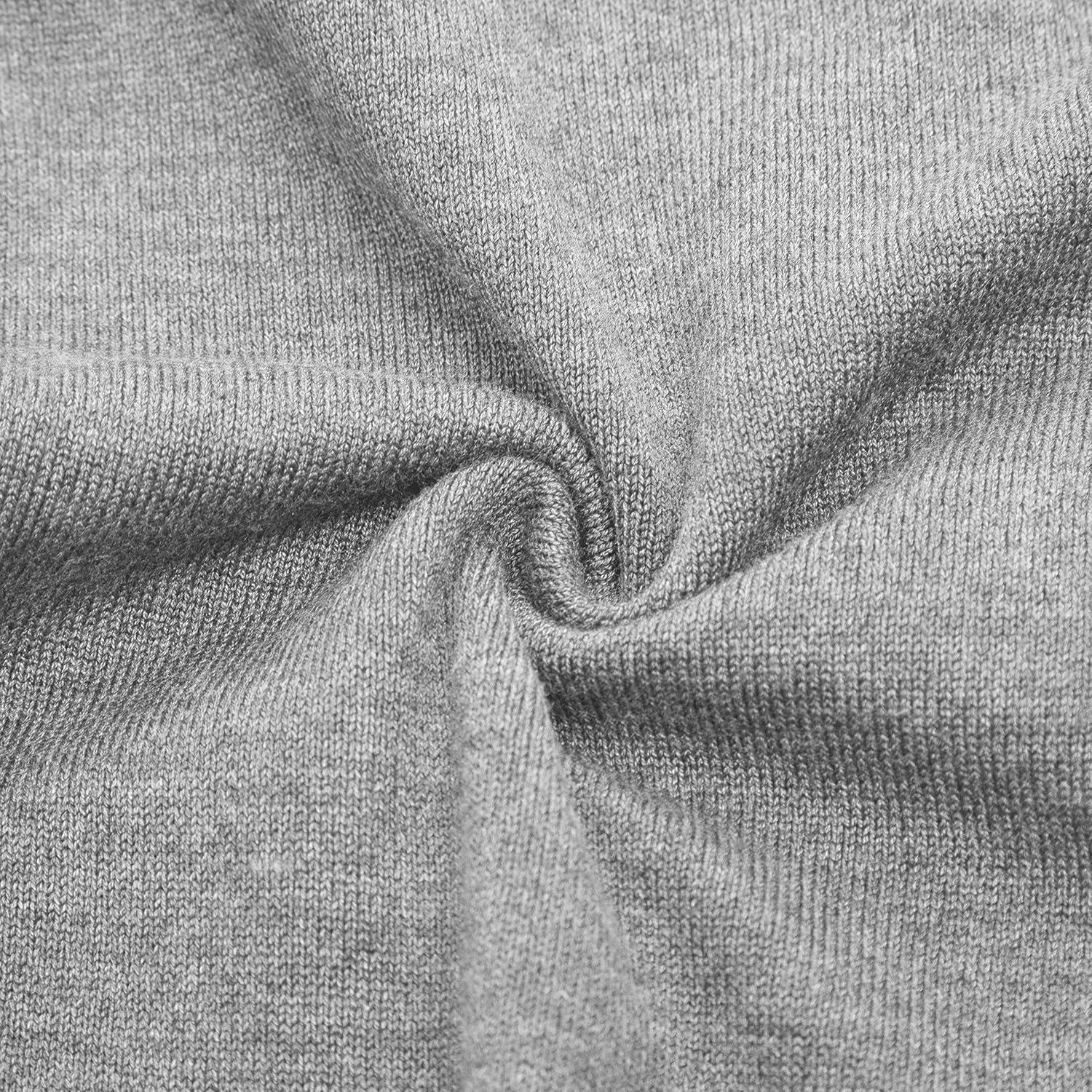imageGRACE KARIN Womens Long Sleeve Button Down Vee Neck Classic Sweater Knit CardiganLight Grey