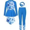 Blue and White - Leaves