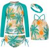 Green Blue Coconut Tree