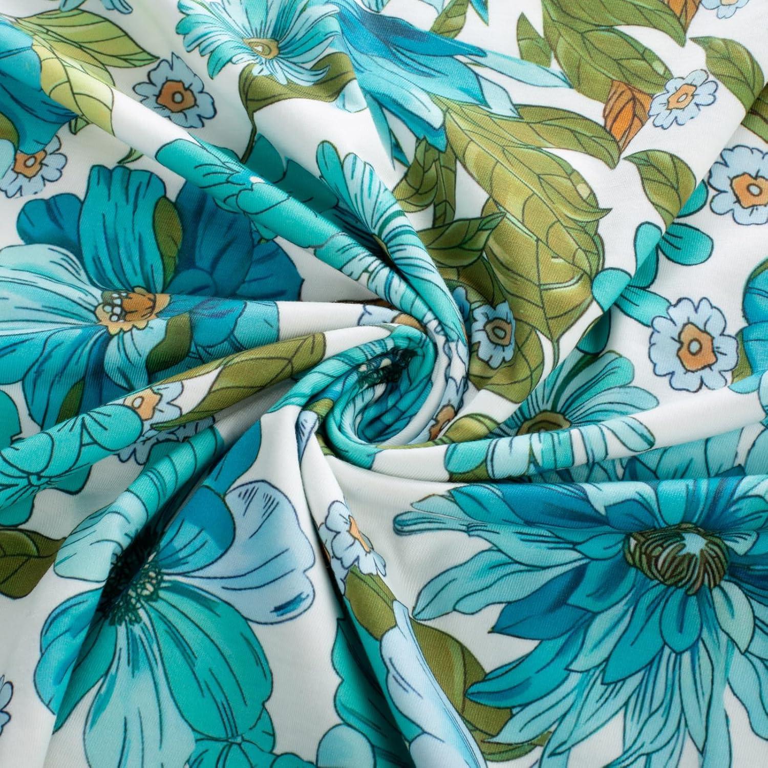 imageGRACE KARIN 2026 Womens Summer Maxi Dresses Tie Front Floral Boho Dress Spaghetti Strap Sundress with PocketsGreen