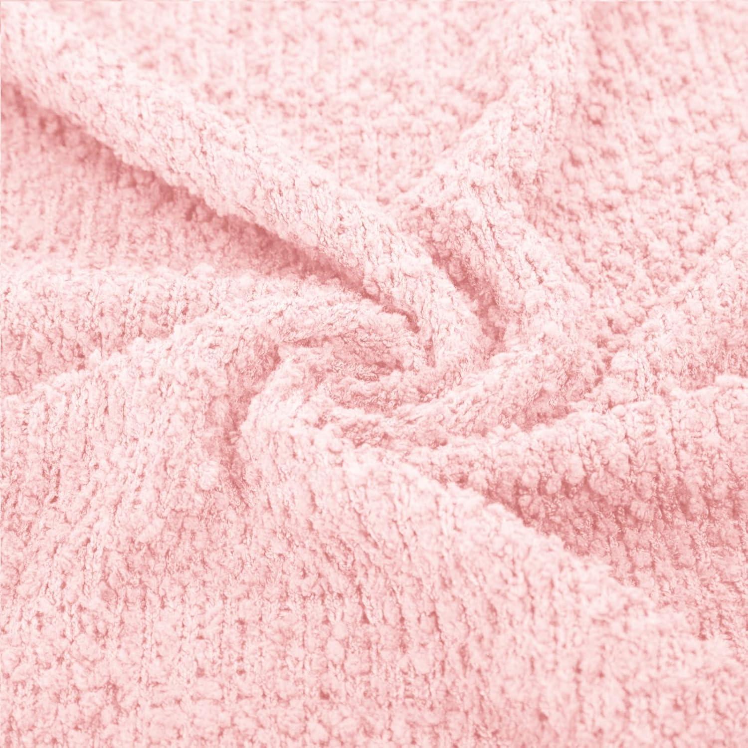 imageGRACE KARIN Long Cardigan Sweaters for Women Open Front Fuzzy Winter Coat Chunky Knit Winter Clothing with PocketsPink