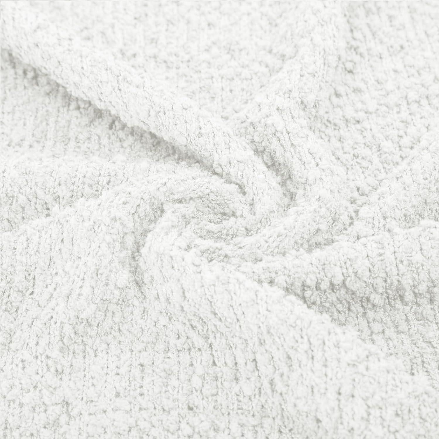 imageGRACE KARIN Long Cardigan Sweaters for Women Open Front Fuzzy Winter Coat Chunky Knit Winter Clothing with PocketsWhite