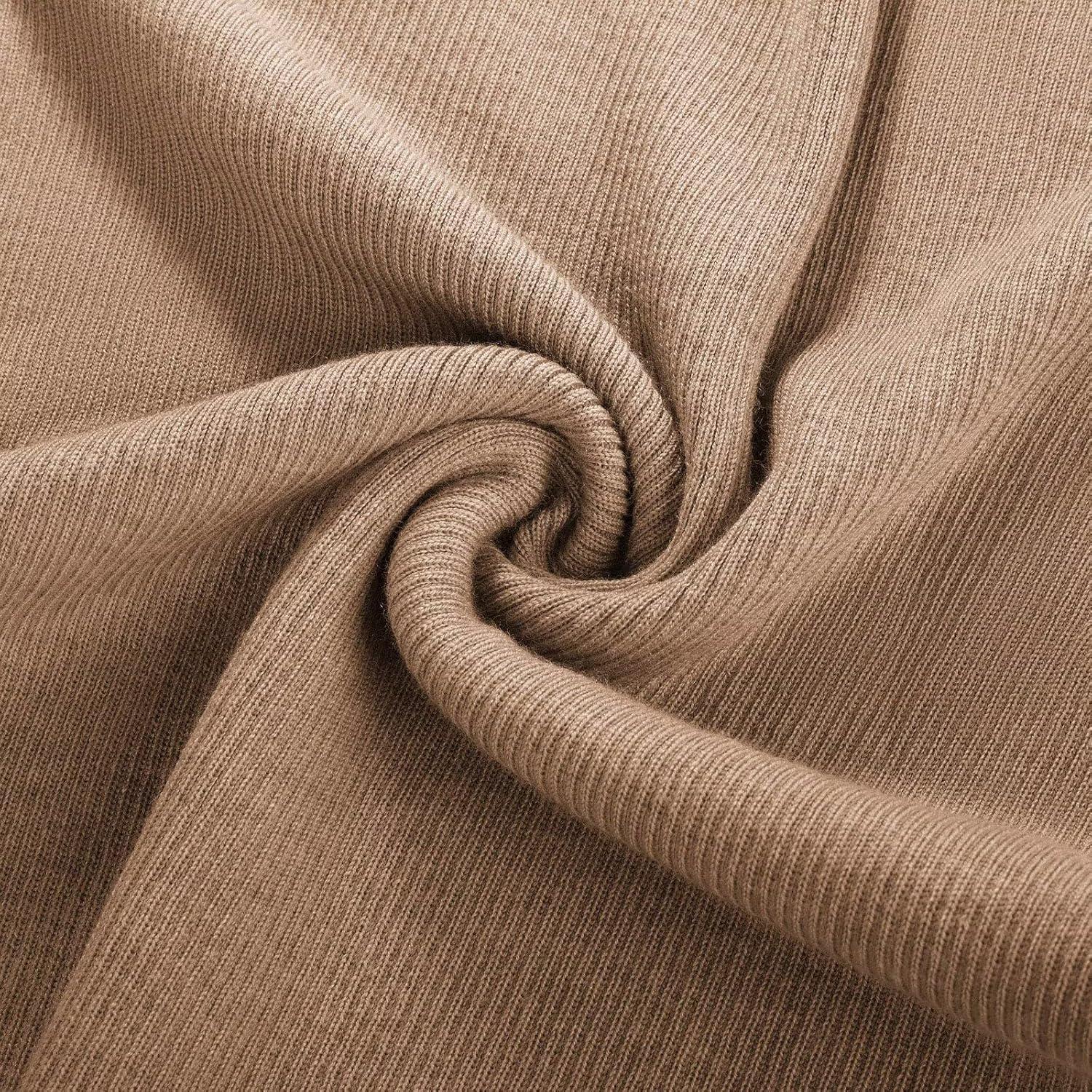 imageGRACE KARIN Womens 100 Merino Wool Base Layer Sweater Fall Knit Long Sleeve Pullover Top Casual Soft Slim Fit ShirtCamel