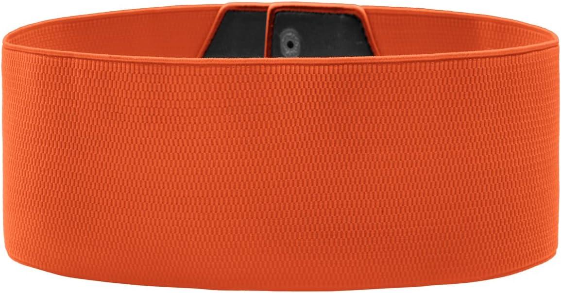 imageGRACE KARIN Womens SnapButton Corset Belt Wide Elastic Belts for Dress Stretchy WaistbandOrange