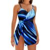 Blue Oblique Stripes