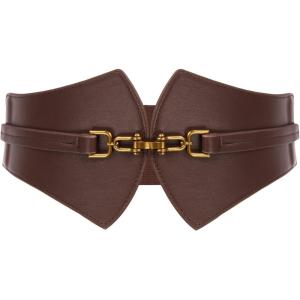 GRACE KARIN Women’s Elastic Vintage Belt Retro Cinch Belts for Jeans Dress Pants(Coffee)