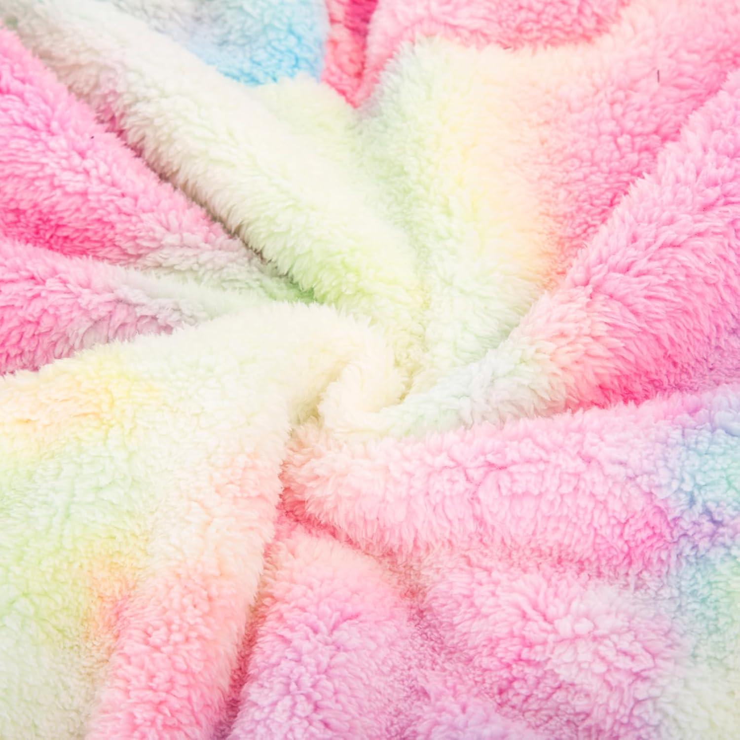imageGRACE KARIN Girls Fleece Jacket Zip Up Sherpa Coat Kids Fall Hoodie Fuzzy Sweatshirt Size 514Pink Tiedye