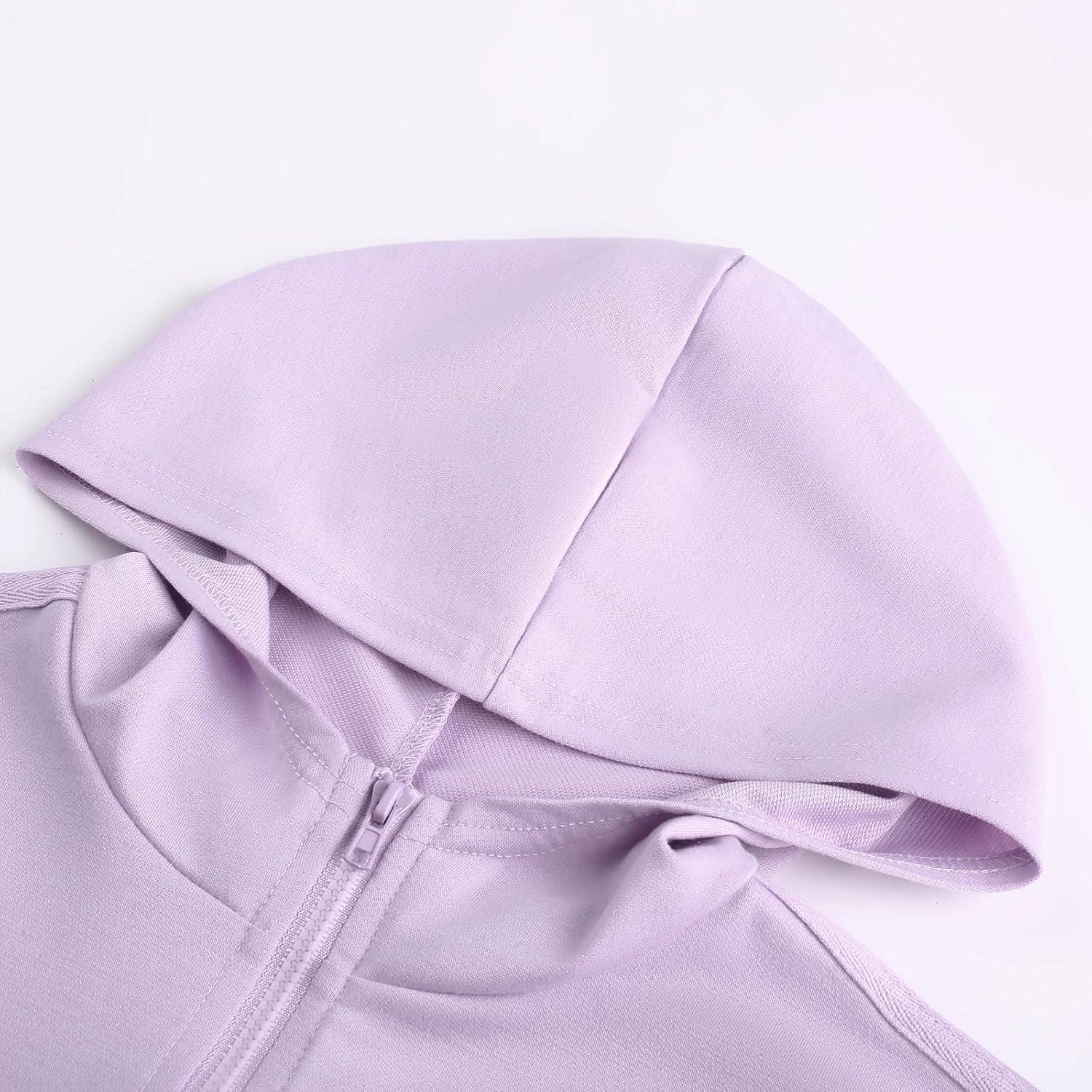 imageGRACE KARIN Girls Hoodie Leggings Set Teen Long Sleeve Fashion Sweatshirts Sweatpant Fall Outfit Winter Clothing 614Light Purple
