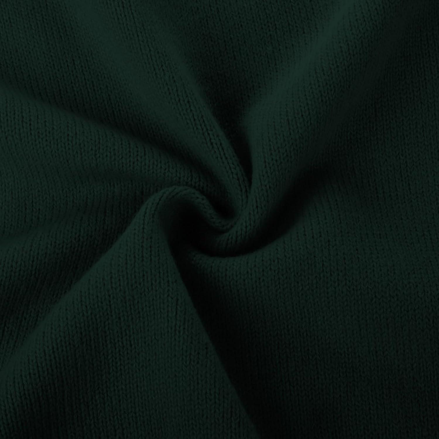 imageGRACE KARIN Girls Knit Cardigan Sweater Zip Long Sleeve Kids School Uniform Fall Jacket Size 614Deep Green