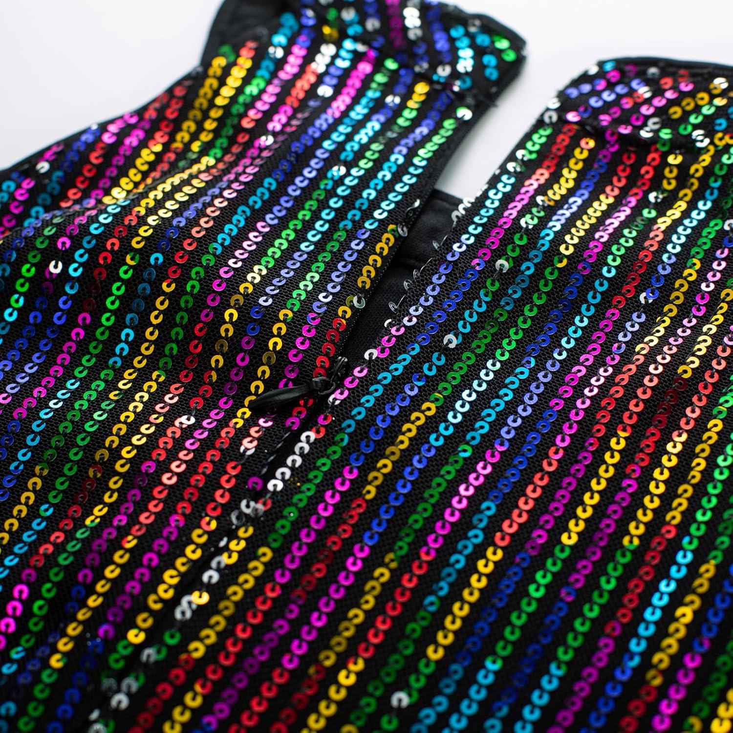 imageGRACE KARIN Girls Sequin Dress Formal Party Elegant Fancy Girls Maxi Long Dress for 514YBlack Multicolor