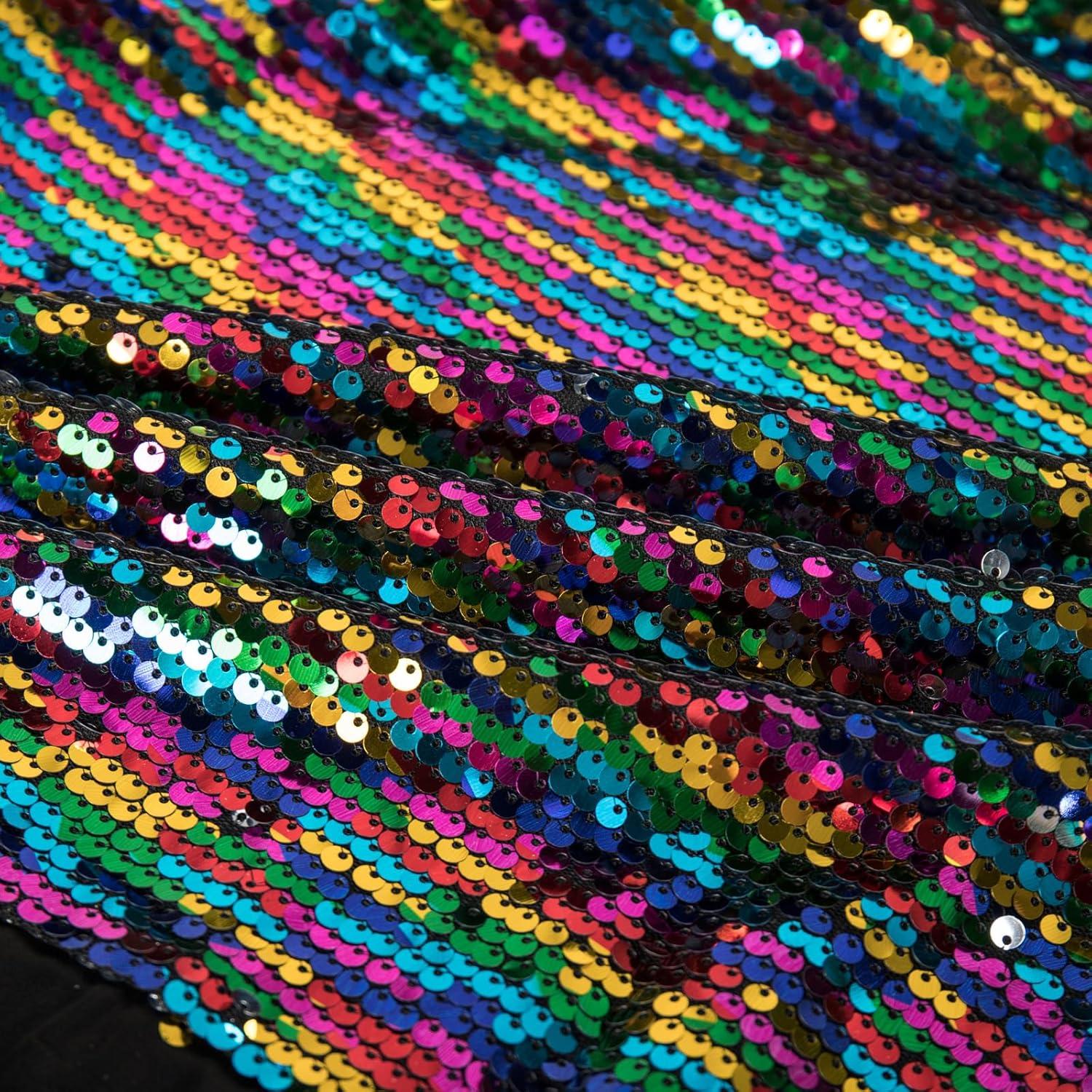 imageGRACE KARIN Girls Sequin Jacket Kids Bomber Zip Outwear Sparkle Fall Top Cardigan Dress Coat Size 514Black