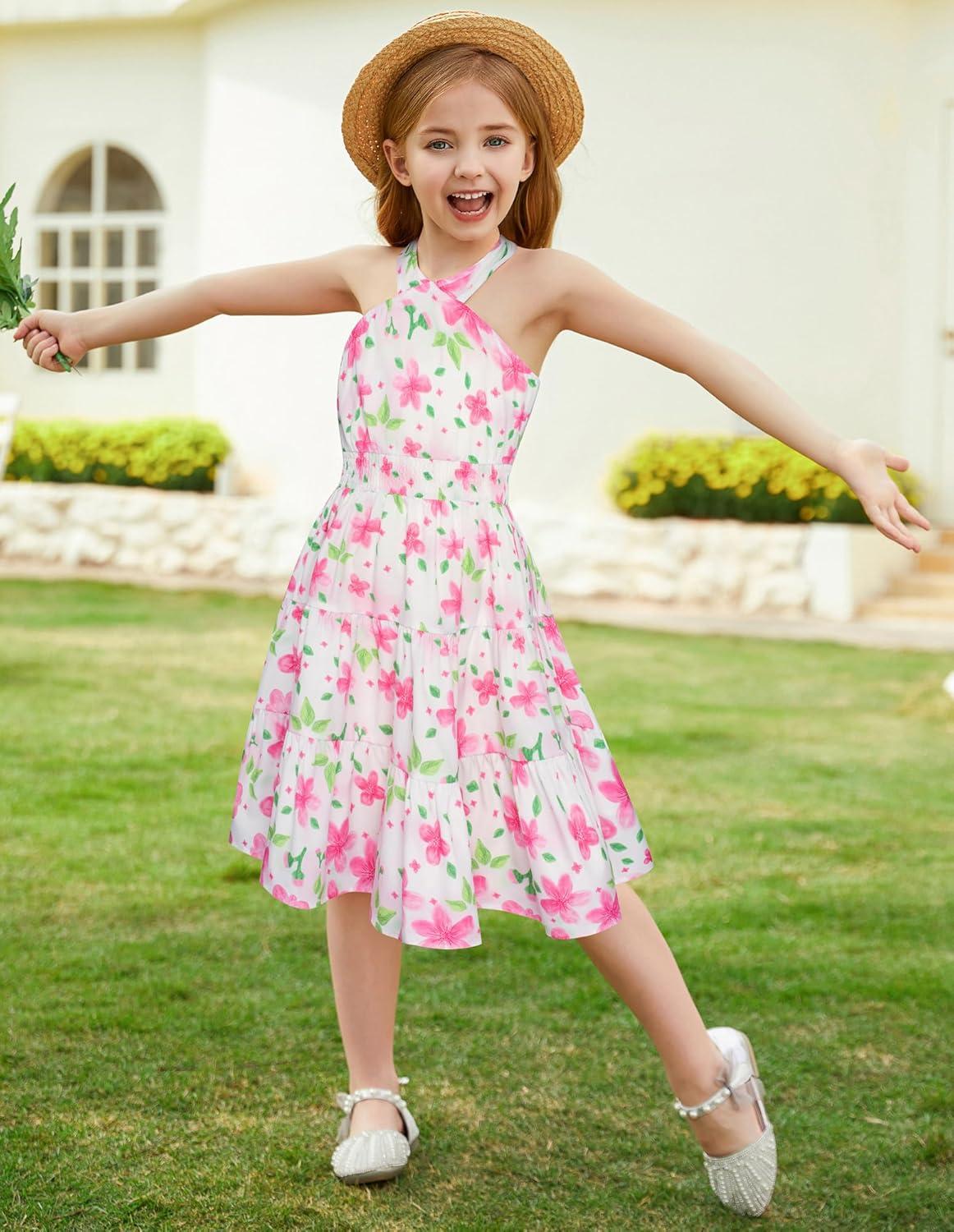 imageGRACE KARIN Girls Summer Dress Off Shoulder Floral Aline Midi Dress 514YCherry White