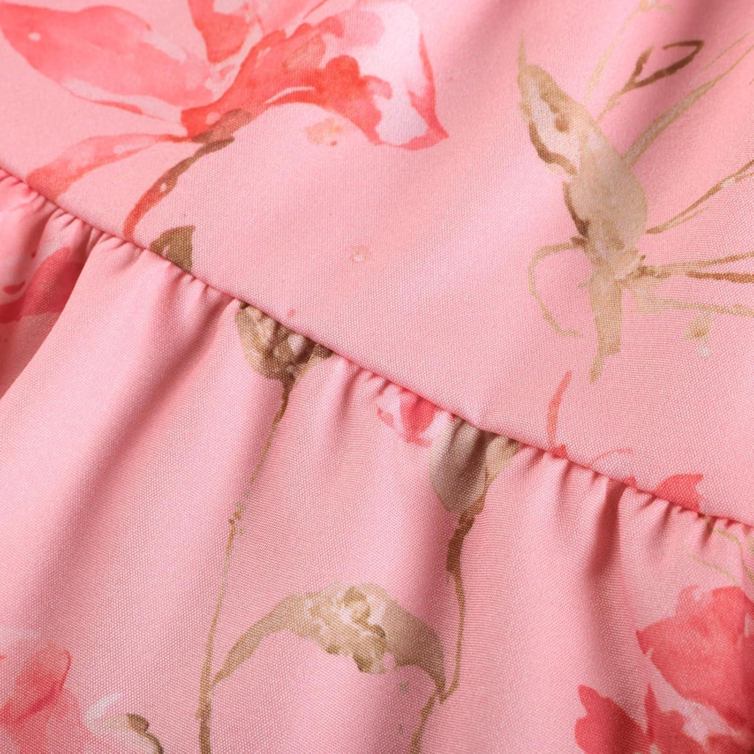 imageGRACE KARIN Girls Summer Dress Off Shoulder Floral Aline Midi Dress 514YPink Floral