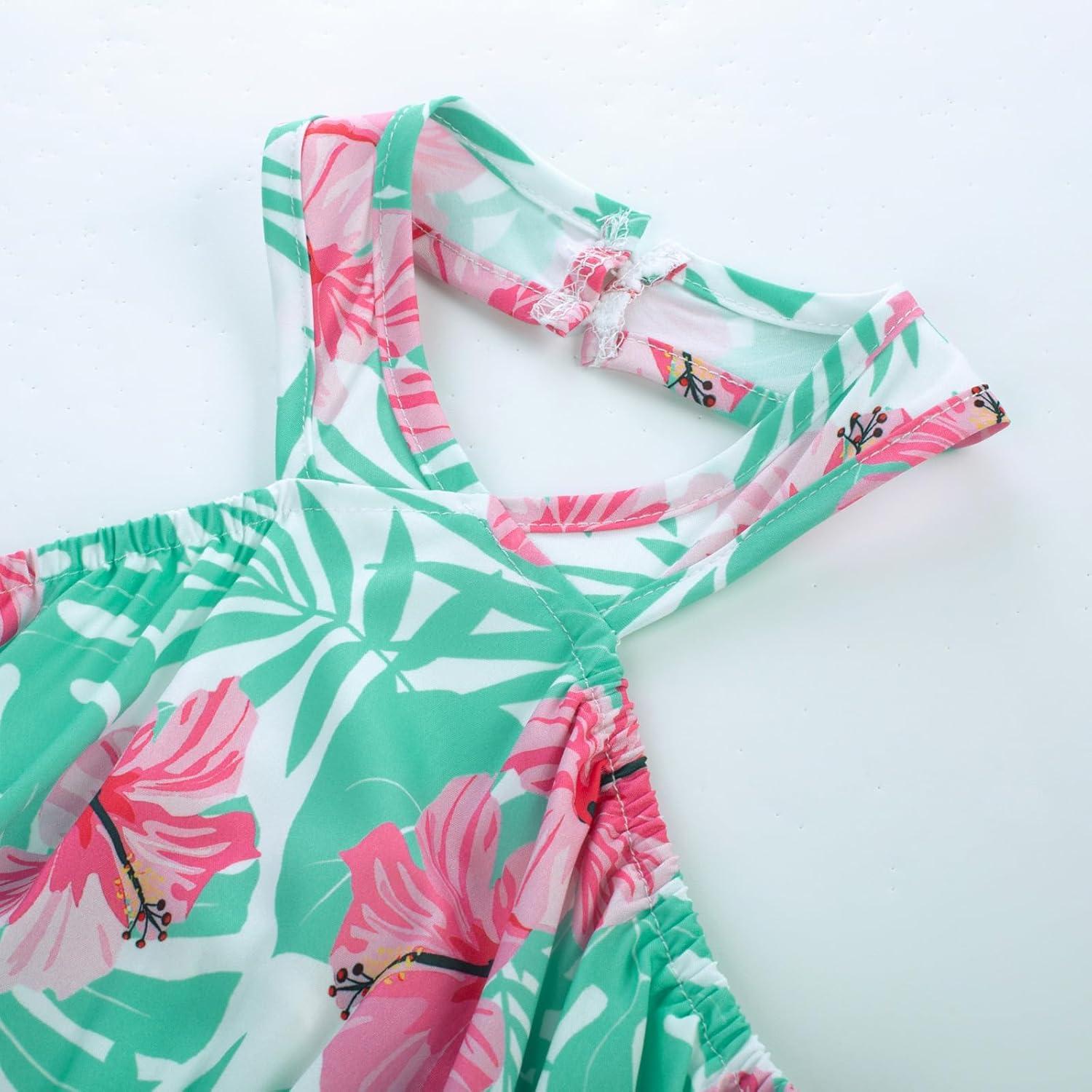 imageGRACE KARIN Girls Summer Dress Off Shoulder Floral Aline Midi Dress 514YTeal Tropical