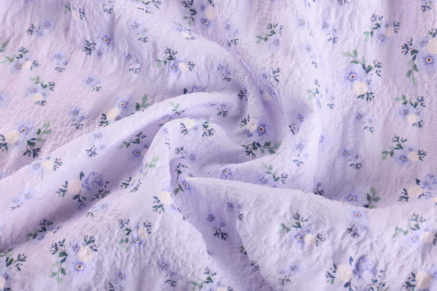imageGRACE KARIN Girls Summer Floral Dress Kids Long Spring Easter Dresses Teens Button Front Straps Flower Hawaiian Sundress 714Purple Floral