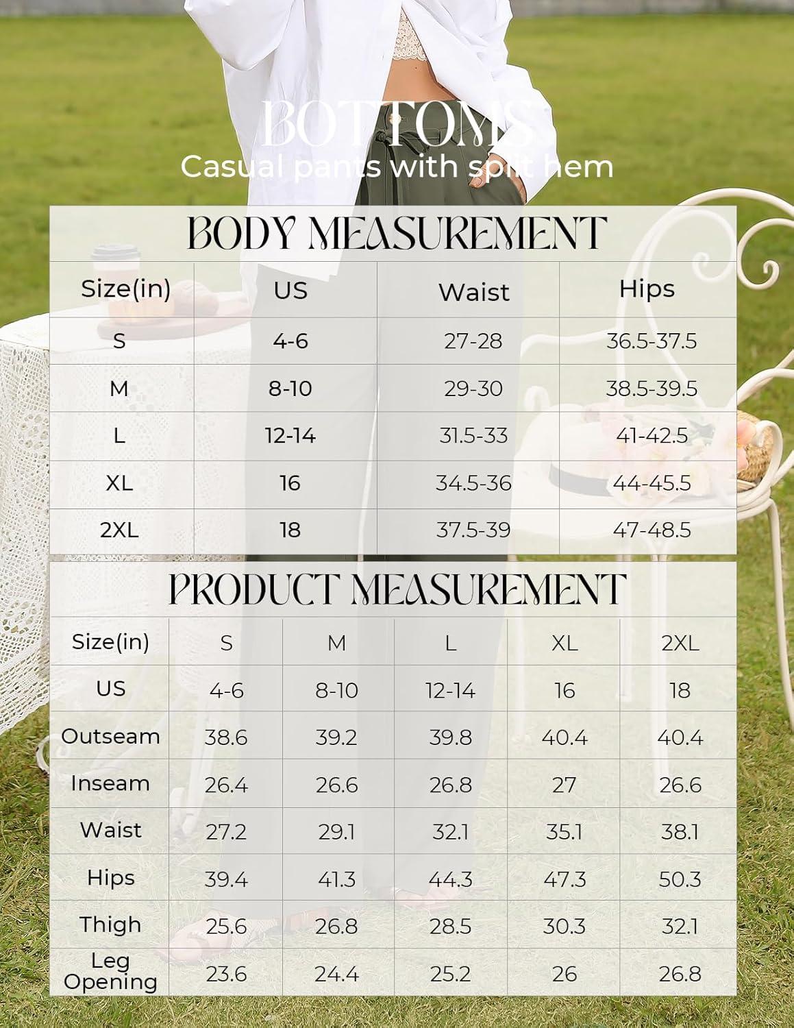 imageGRACE KARIN Linen Pants WomenElastic High Waist Wide Leg Pants with PocketsComfy Beach Vacation TrousersArmy Green