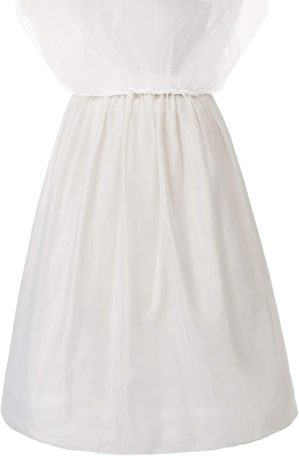 imageGRACE KARIN Womens Long Petticoat Crinoline Underskirt for Long Dress Mid Length Wedding PetticoatIvory