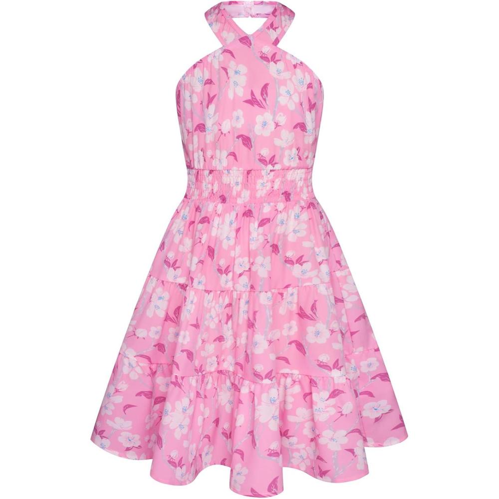imageGRACE KARIN Girls Summer Dress Off Shoulder Floral Aline Midi Dress 514YLight Pink Floral