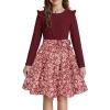 Burgundy Floral