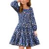 Blue Orange Floral
