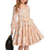 Cream Orange Floral